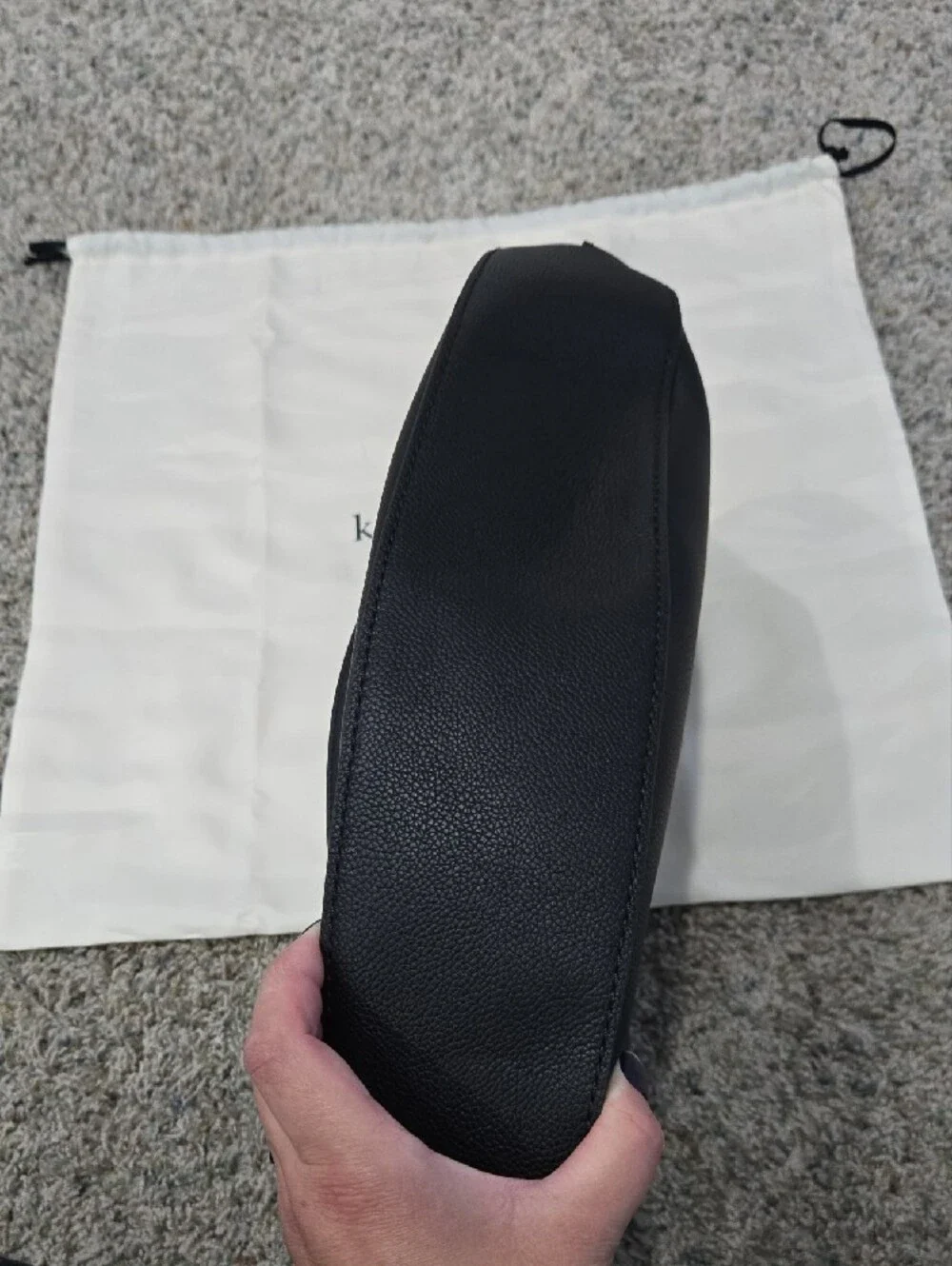 kate spade Black Pebbled Leather Shoulder Hobo